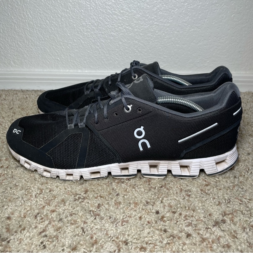 On Cloud 5 Black Running Shoes Sneakers Mens Size 13 Activewear Athleisure